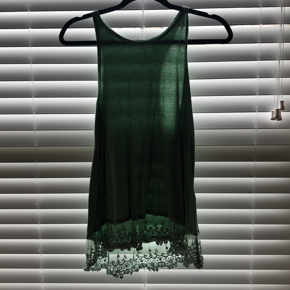 Green Crochet top
